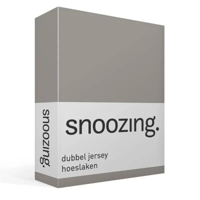 Afbeelding van Snoozing Dubbel Jersey Hoeslaken Eenpersoons 90x210/220 cm Grijs