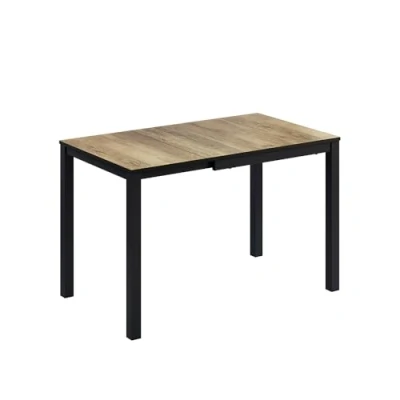 Afbeelding van Vicco Eettafel Granny, Eik rustiek/antraciet, 120 x 70 cm Uitschuifbaar