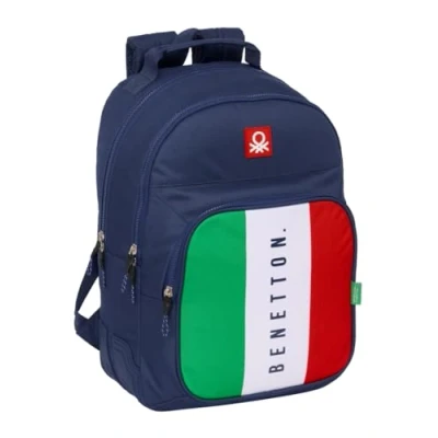 Afbeelding van Schoolrugzak Benetton Flag Marineblauw 32 x 42 15 cm