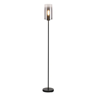 Afbeelding van Freelight Vloerlamp Ventotto Zwart &amp; Smoke Glas 166cm