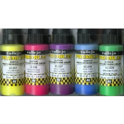 Afbeelding van Vallejo 62102 Modelspoor mengkleur Geel, Blauw, Oranje, Violet, Groen 5 stuk(s)