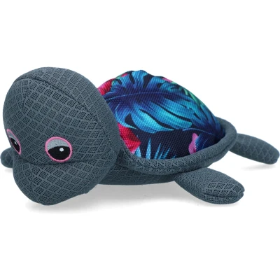 Afbeelding van CoolPets Turtle’s Up 9 x 35 21 cm Verkoelend hondenspeeltje Hondenspeelgoed met pieper Drijft op water Bloemen print