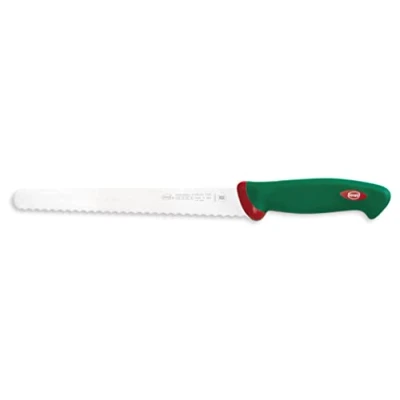 Afbeelding van Sanelli Premana Professional Broodmes, staal, groen/rood, lemmet van 24 cm