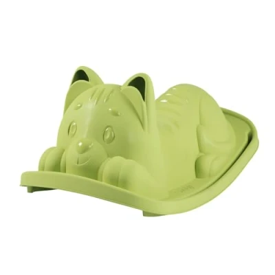 Afbeelding van Smoby Life Cat Rocker Kattenwip Wip Groen Vanaf 18m.