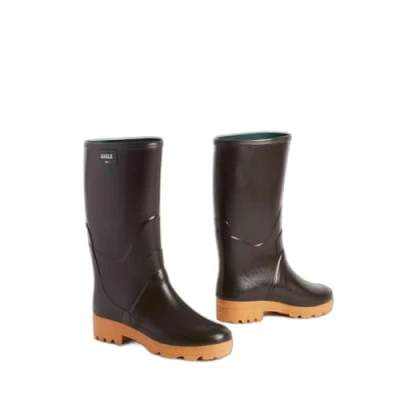 Afbeelding van Aigle Regenlaarzen, Dames, Maat: 41, Dark brown Natuurrubber