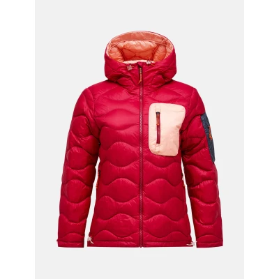 Afbeelding van Peak Performance Helium Utility HOOD Jacket Gewatteerde jas, Dames, Maat: XS, Tech burgundy/peach fuzz/
