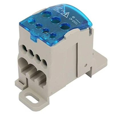 Afbeelding van Walfront elektrische verdeeldoos, 16 mm², klemmenblok, draadconnector, verdeeldoos voor DIN rail, schroeven, nylon