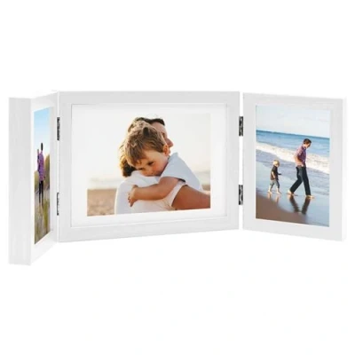 Afbeelding van vidaXL Fotolijst drieluik 22x15 cm+2x(10x15 cm) wit