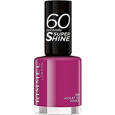 Afbeelding van Rimmel London 60 Seconds Super Shine Nagellak 336 Violet en Vogue 8 ml