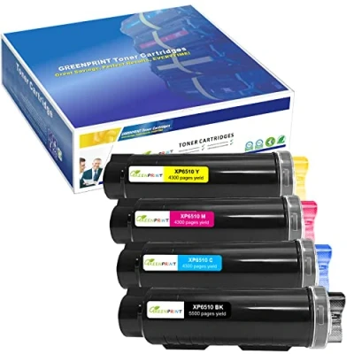 Afbeelding van Tonercartridges compatibel met 4 kleuren 6510 6515 【Extra High Yield】 5500 pagina&#039;s BK 4300 C M Y voor Xerox Phaser 6510n 6510dn 6510dni 6510dnm WorkCentre 6515n 6515dn 6515dni 655dni
