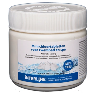 Afbeelding van Interline Mini Quick Chloortabletten 180 Stuks