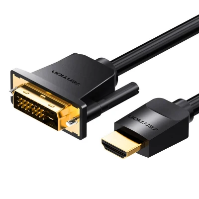 Afbeelding van Vention HDMI naar DVI (24+1) kabel Full HD 1080P 60Hz, 5 meter