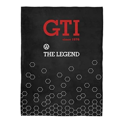 Afbeelding van BRISA VW Collection Wollige deken van Volkswagen (150 x 200 cm) (GTI The Legend/zwart)