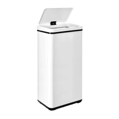 Afbeelding van WELL HOME MOBILIARIO &amp; DECORACIÓN Intelligente voetafvalemmer met automatische opening of handmatig contact, 60 liter, hoogte 79,5 cm (x35,5 x 26), wit.