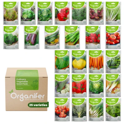 Afbeelding van Organifer Groentezaden Pakket 25 Culinaire Soorten