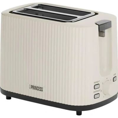 Afbeelding van Princess Broodrooster Wave 142337 Beige Retro Compact 7 Instelbare standen 930 Watt
