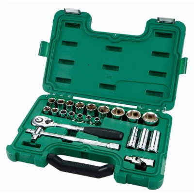 Afbeelding van SATA Doppenset met ratel 1/2&quot; 6 kant Metrisch (23 delig)