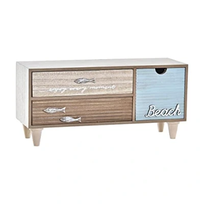 Afbeelding van Doos Juwelenkistje DKD Home Decor 34 x 13 16 cm Hout Bruin Turkoois