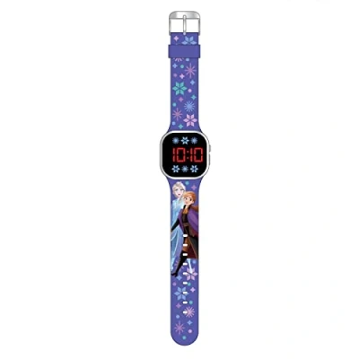 Afbeelding van Disney Jewelry Frozen LED Digitaal horloge voor kinderen, Maat: One Size, Purple