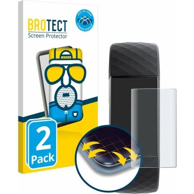 Afbeelding van BROTECT Screenprotector voor Fitbit Charge 3 Folie Beschermfolie matte volledig dekking (2 Stuks)