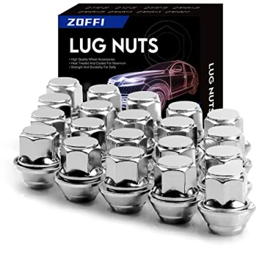 Afbeelding van ZOFFI M12 x 1,5 Chrome OEM Fabriek Stijl Grote Kwastje Seat Moeren Voor De Meeste Wielen Ford Fiesta Focus Fusion Factory 20 stuks Gesloten Einde