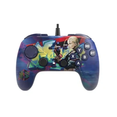 Image de HORI Fighting Commander OCTA (Street Fighter 6 Cammy Edition) pour PC Windows Manette filaire de qualité tournoi Licence officielle Capcom
