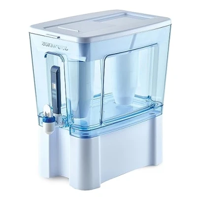 Afbeelding van ZeroWater 5 traps waterfilterdispenser met onmiddellijke aflezing, 0 TDS IAPMO gecertificeerd ter vermindering van lood, chroom en PFOA/PFOS 12,3 liter
