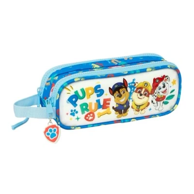 Afbeelding van Pennenetui met 2 vakken The Paw Patrol Pups rule Blauw 21 x 8 6 cm