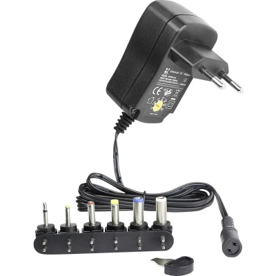 Afbeelding van HN Power HNP06 UNI Stekkernetvoeding, instelbaar 3 V, 4.5 5 6 7.5 9 12 V 0.6 A 7.2 W