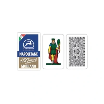 Afbeelding van Modiano de Napolitaanse speelkaarten voor 150e verjaardag, kleur blauw, 300081