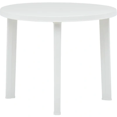 Afbeelding van vidaXL Tuintafel 89 cm kunststof wit