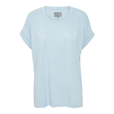 Afbeelding van Culture Tshirt basic, Dames, Maat: Medium, Cashmere blue