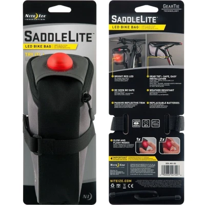Afbeelding van Nite Ize SaddleLite LED Bike Bag SDL M1 R3 Fietslicht Fietslamp