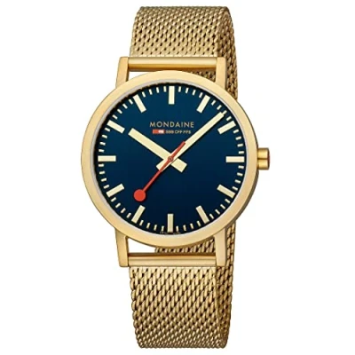 Afbeelding van Mondaine M660.30360.40SBM Horloge Milanees Blauw 40mm