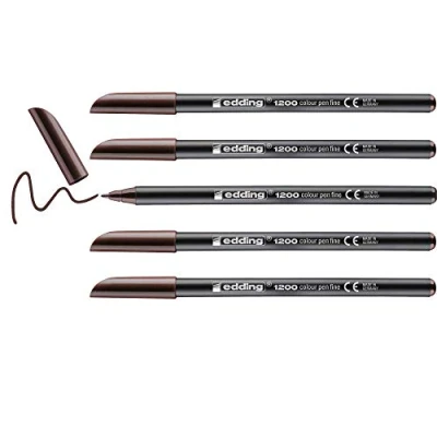 Afbeelding van Markeerstift Edding 1200 Donkerbruin (5 Stuks)