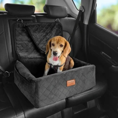 Image de VEVOR Siège d&#039;auto pour chien petit et moyen animaux de compagnie 18 kg noir