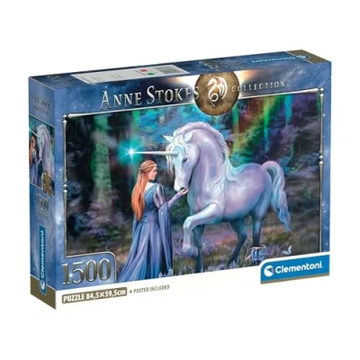 Afbeelding van Clementoni Puzzel 1500 Stukjes Anne Stokes Bluebell Wood Voor Volwassenen