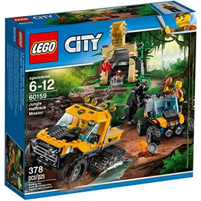 Afbeelding van LEGO City Jungle Missie met Halfrupsvoertuig 60159