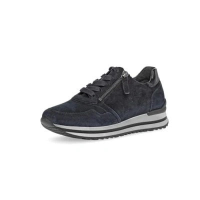 Afbeelding van Gabor Comfort Sneakers laag darkblue, Dames, Maat: 38.5, Dark blue Veloursleer