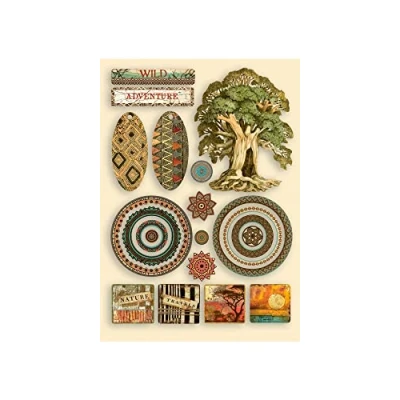 Afbeelding van Stamperia Wooden Shapes A5 Savana (KLSP120) (DISCONTINUED)
