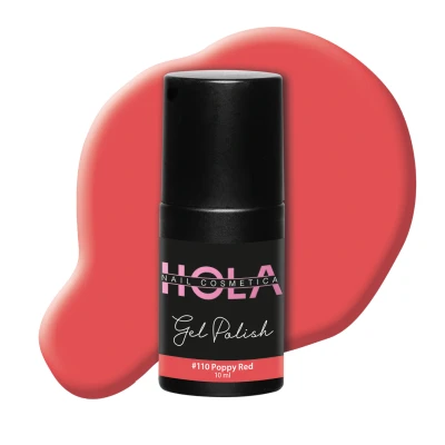 Afbeelding van Gelpolish #110 Poppy Red 10ml rood Gelnagellak Hola