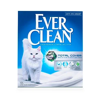 Afbeelding van 10l Ever Clean® Total Cover Klonterende Kattenbakvulling Parfumvrij Kat