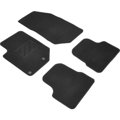 Afbeelding van WALSER Standart 80828 Vloermatset Polyester, PU (Polypropyleen) voor en achter Antraciet/Zwart Op maat gemaakt