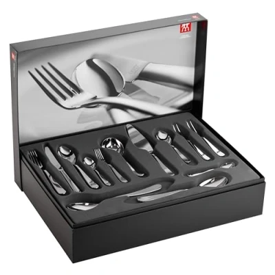 Afbeelding van ZWILLING Besteck Set, 68 tlg, Für 12 Personen, 18/10 Edelstahl/Hochwertiger Klingenstahl, Poliert, Soho
