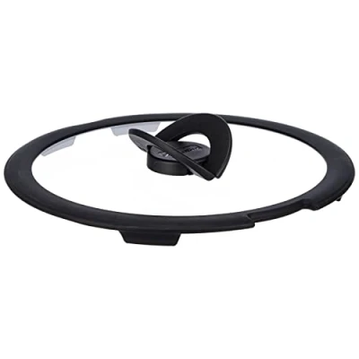 Image de Lagostina Couvercle en Verre Ingenio pour Induction, Noir/Transparent, 22 cm