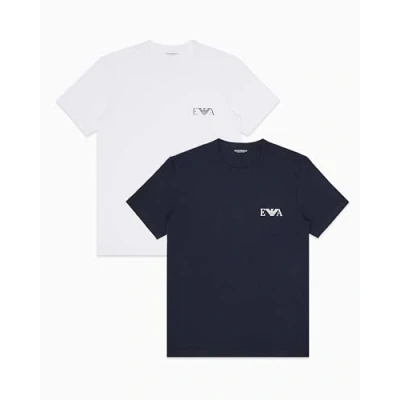 Image de EMPORIO ARMANI T Shirt Homme, Blanc/Bleu, S