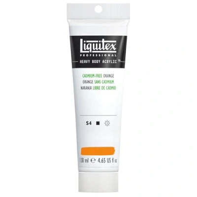 Afbeelding van Liquitex Professional Heavy Body Acryl 138 ml Oranje Cadmiumvrij Serie 4