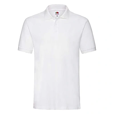 Afbeelding van Fruit of the Loom Hoogwaardig poloshirt voor dames, Wit.