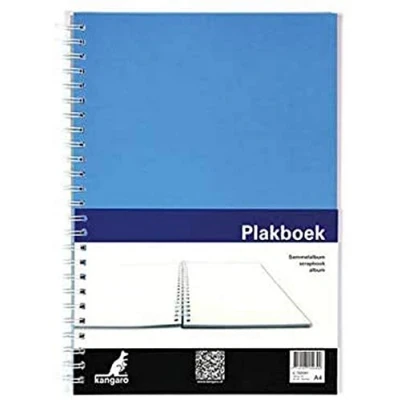 Afbeelding van Plakboek Kangaro A4+ 120 grams 40 vel, voorkant blauw