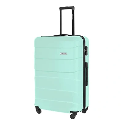 Afbeelding van BARRENS Trolleykoffer, handbagage, reiskoffer, rolkoffer, harde koffer, cabinekoffer, reiskoffer met wielen, bagage, handkoffer, 55 x 40 20 cm (bordeaux), Munt, Koffer